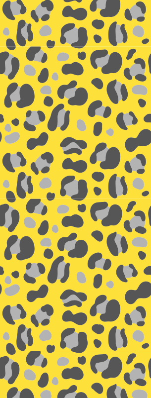 Tapis vinyle motif animal imprimé léopard pantone - TenStickers