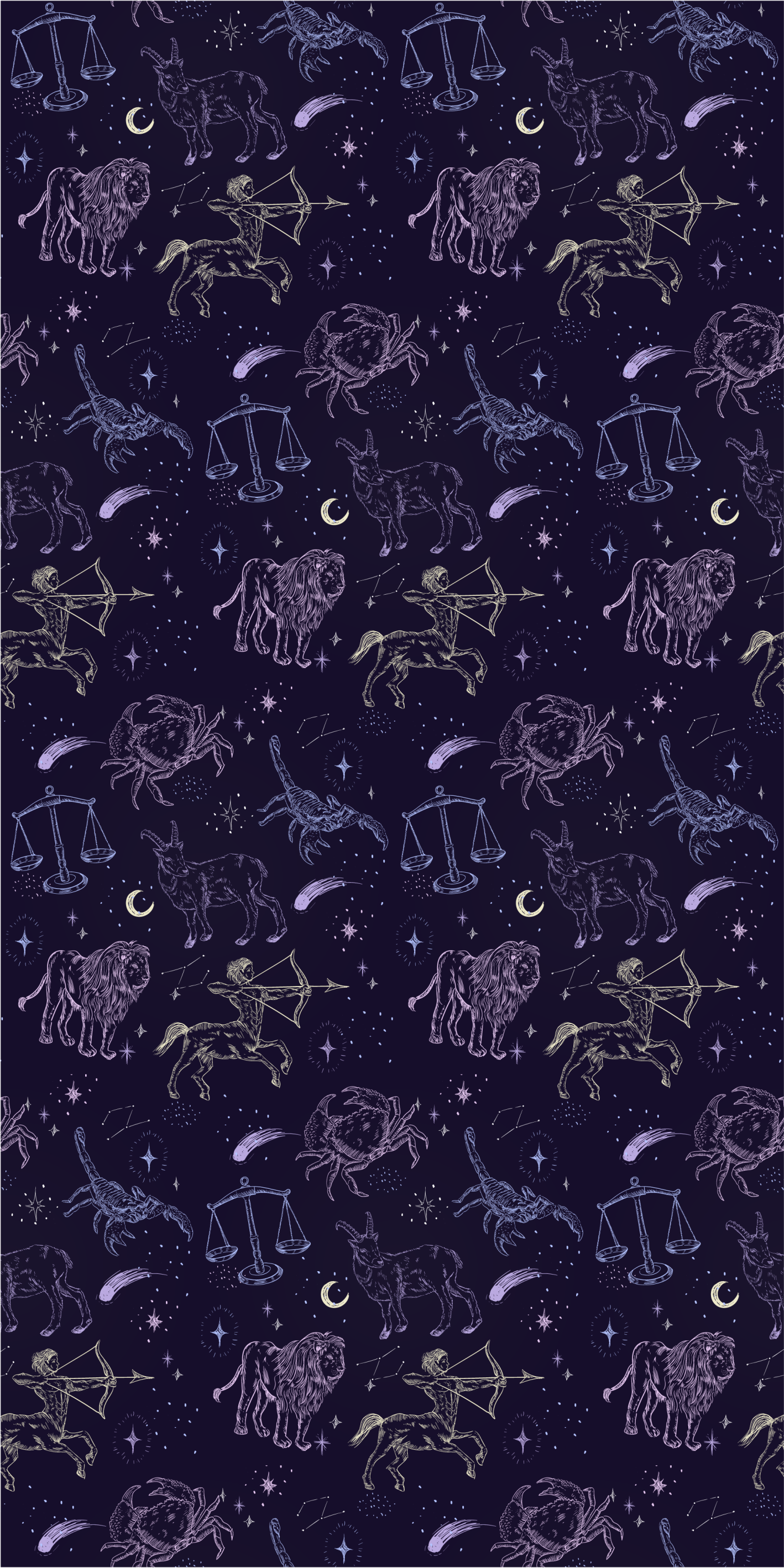 Tapis vinyle étoile motif constellation - TenStickers