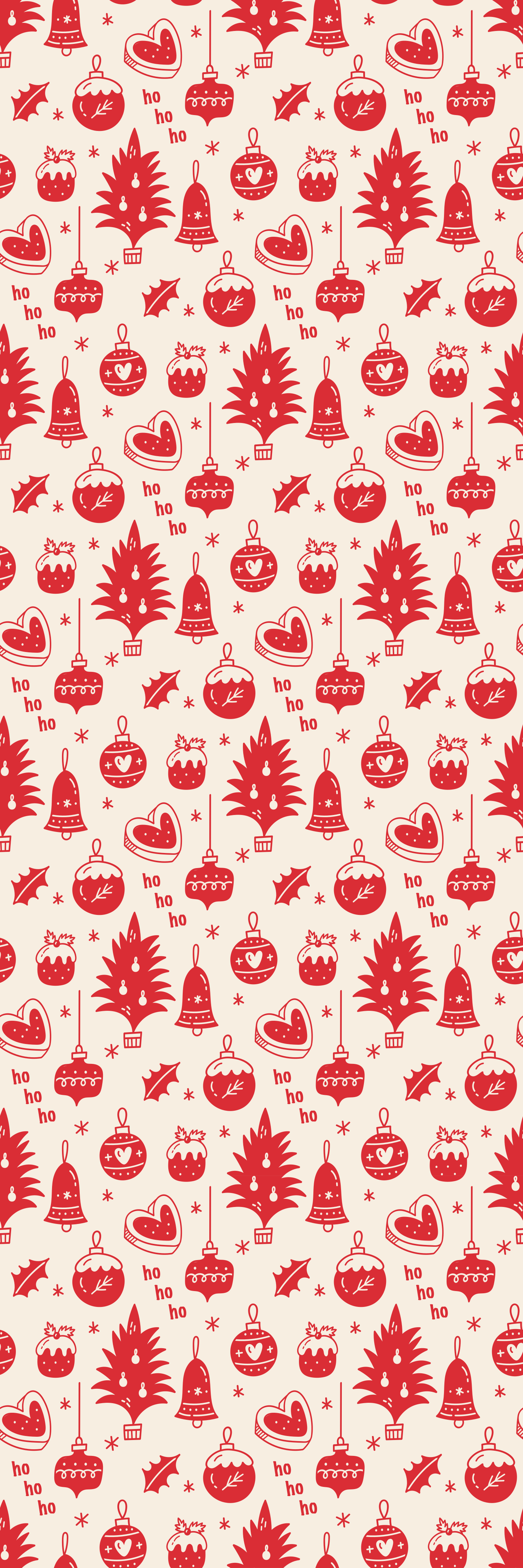 Tapis vinyle noël motif mignon rouge et rose - TenStickers