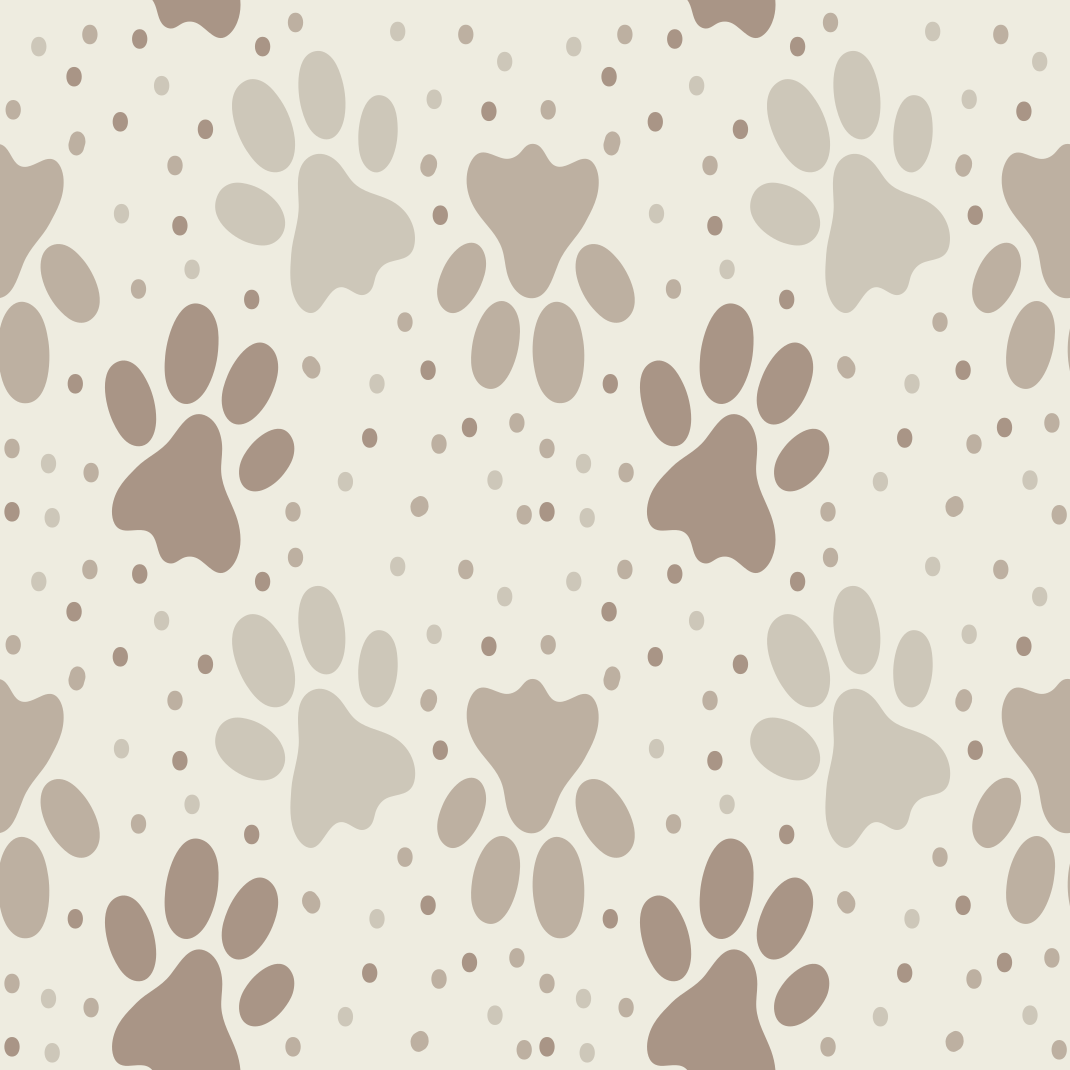Tapis vinyle chambre empreintes de pattes de chien - TenStickers