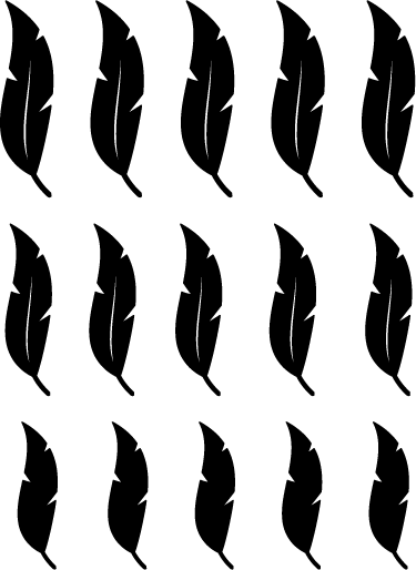 Tapis vinyle nature motifs de plumes flottantes - TenStickers