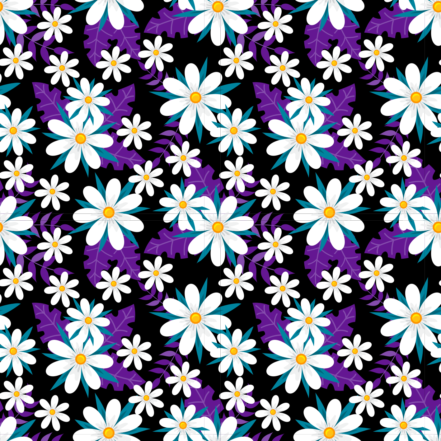 Tapis vinyle nature affichage floral coloré - TenStickers