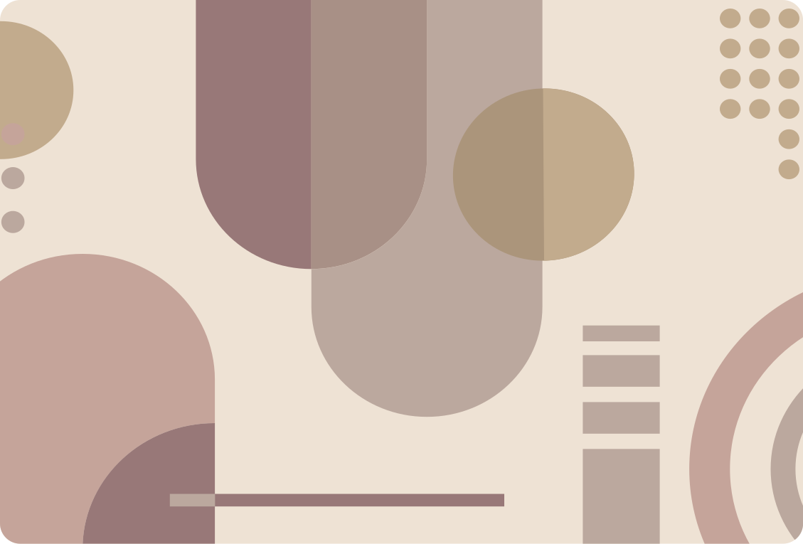 Tapis vinyle géométrique art moderne marron - TenStickers