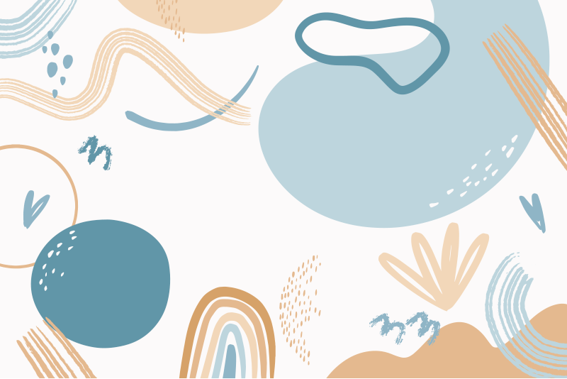 Tapis vinyle géométrique formes colorées - TenStickers