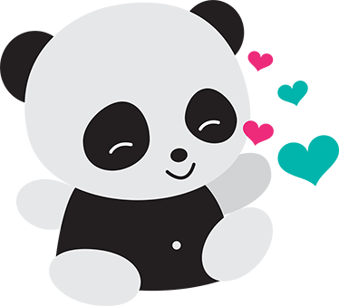Tapis vinyle pour enfants ours panda adorable - TenStickers