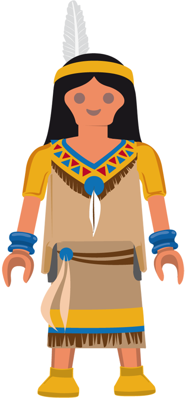 Tapis vinyle pour enfants playmobil inde - TenStickers