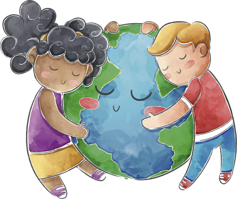 Tapis vinyle pour enfants globe pour enfants - TenStickers