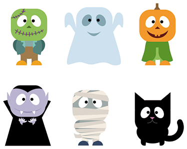 Tapis vinyle pour enfants monstres halloween - TenStickers