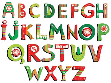 Tapis vinyle pour enfants alphabet vert et rouge - TenStickers