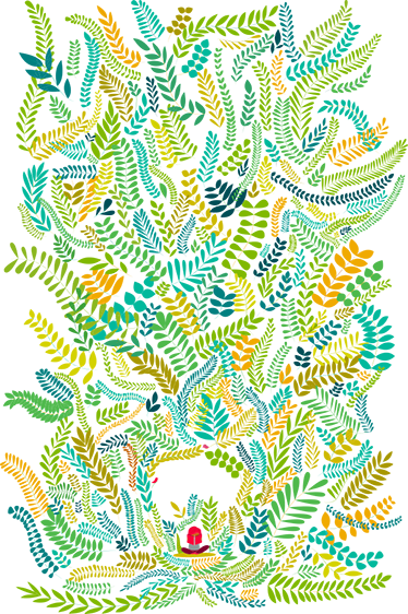 Tapis vinyle pour enfants lecture enchantée du nord - TenStickers