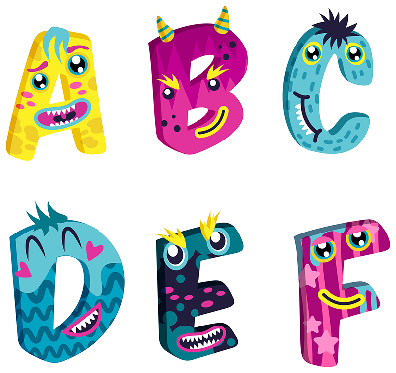 Tapis vinyle pour enfants lettres de l'alphabet - TenStickers