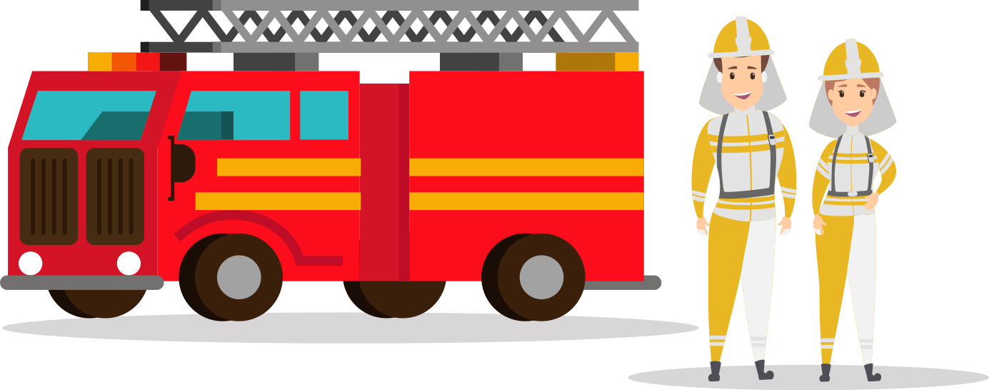 Tapis vinyle pour enfants voiture pompier homme femme - TenStickers