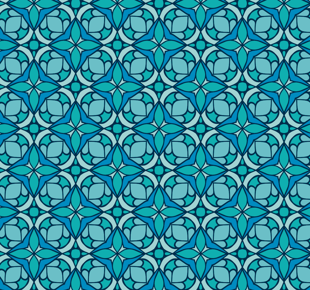 Tapis vinyle salle de bain papier peint bleu - TenStickers