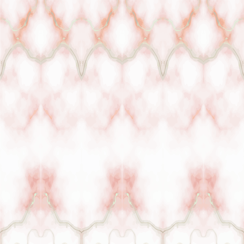 Tapis vinyle salle de bain marbre rose à rayures jaunes - TenStickers