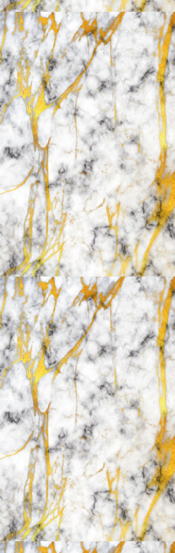 Tapis vinyle salle de bain marbre gris et or élégant - TenStickers