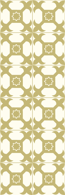 Tapis vinyle salle de bain motif carreaux lumineux élégants - TenStickers