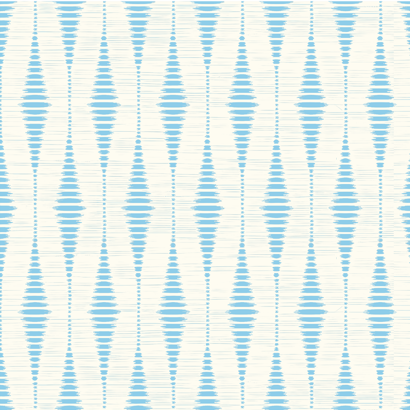 Tapis vinyle géométrique bleu clair rabaul ikat - TenStickers
