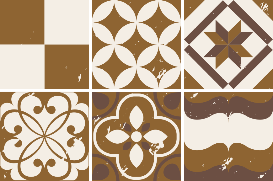 Tapis vinyle cuisine design béton brun - TenStickers