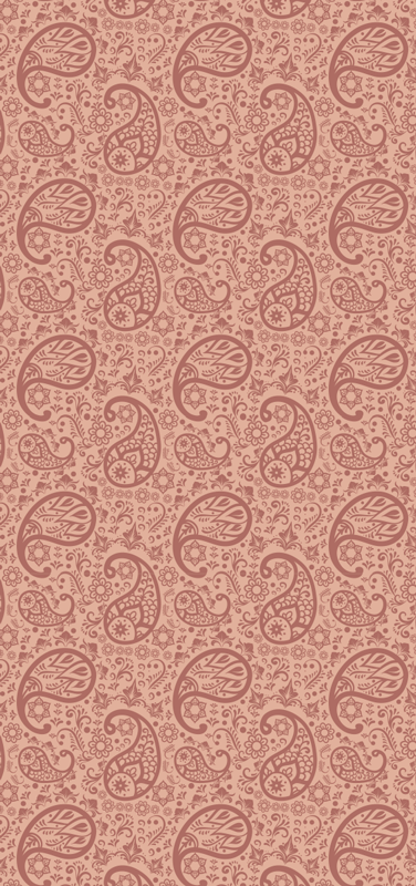 Tapis vinyle cuisine motif paisley - TenStickers