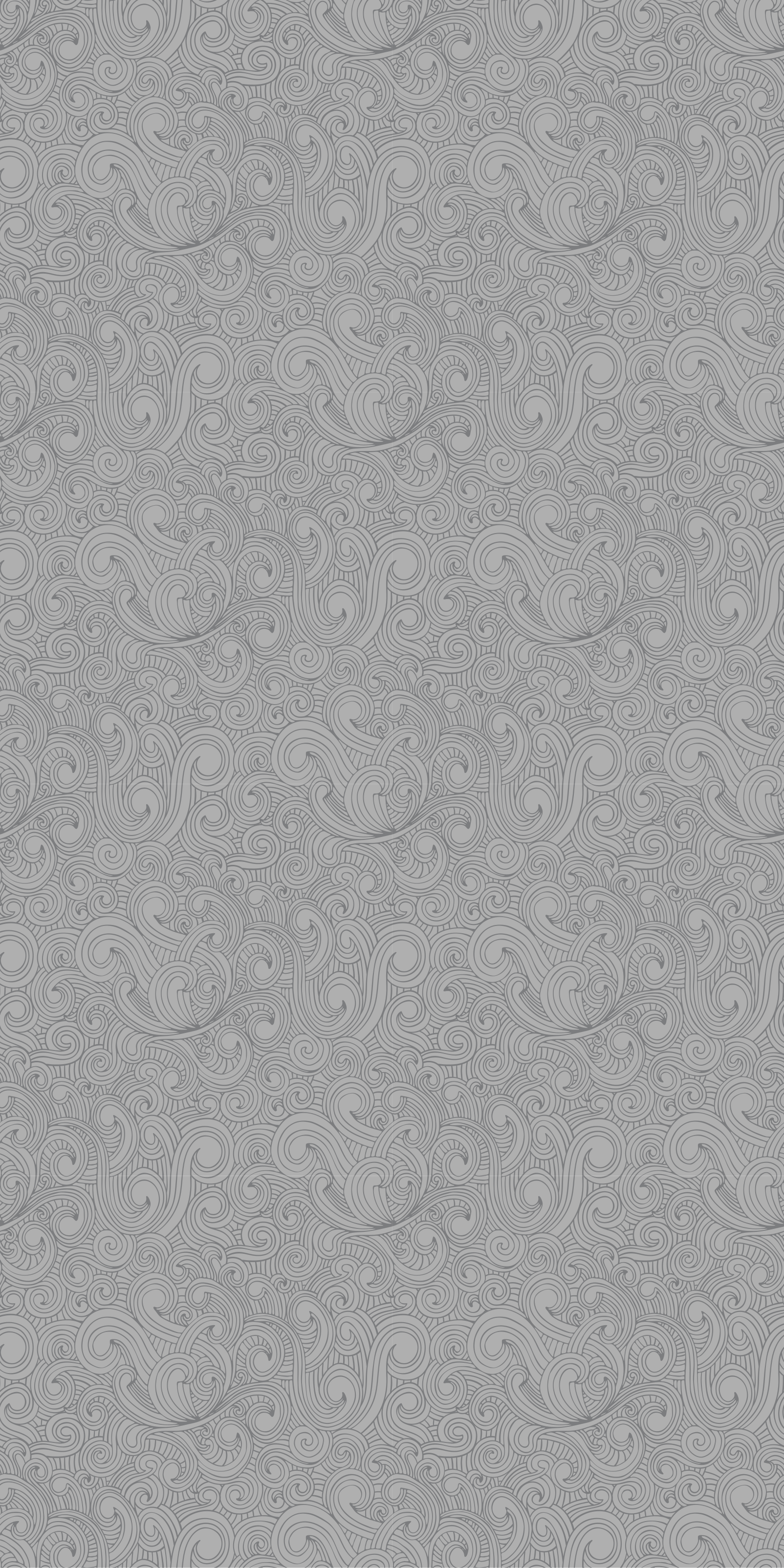 Tapis vinyle cuisine motif floral tons gris - TenStickers