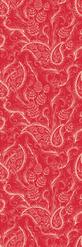 Tapis vinyle cuisine illustration paisley - TenStickers