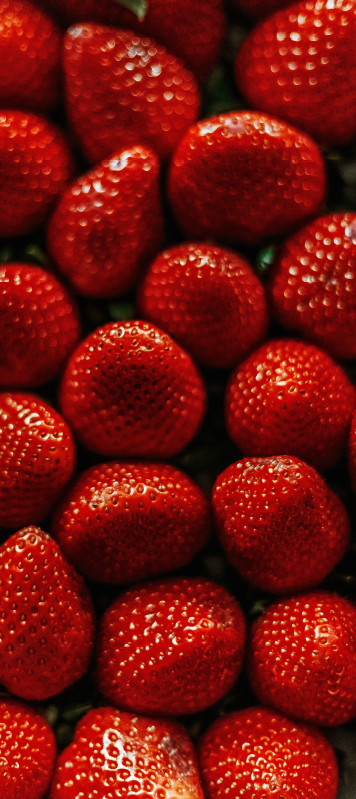 Tapis vinyle cuisine fraises - TenStickers
