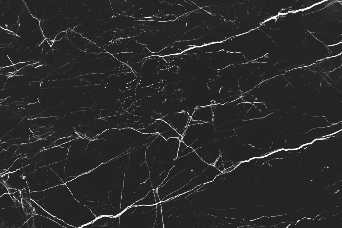 Tapis vinyle cuisine marbre noir - TenStickers