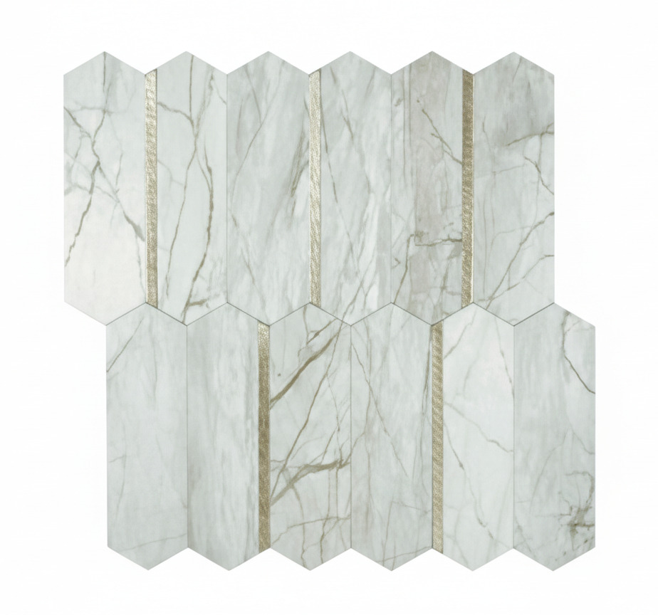 Tapis vinyle cuisine design marbre tendance - TenStickers