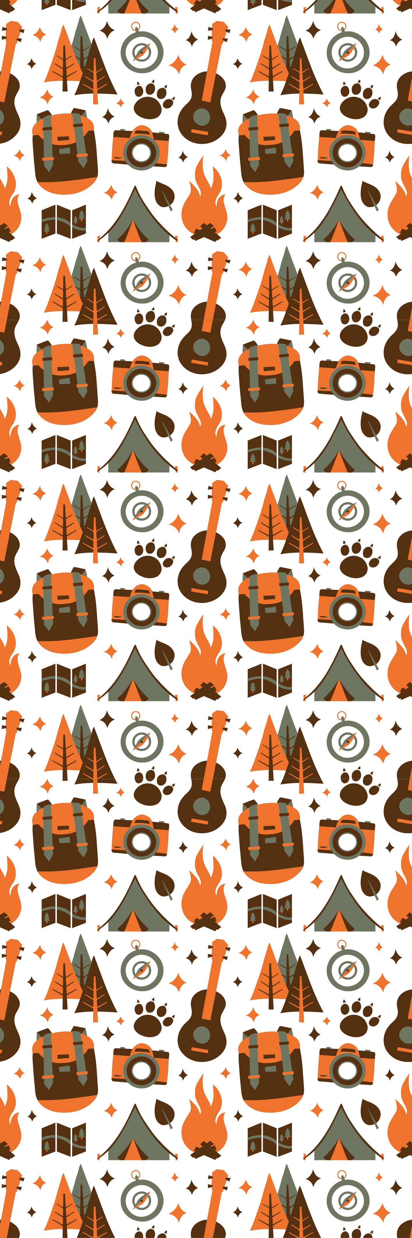 Tapis vinyle chambre ours montagnes feu de bois - TenStickers