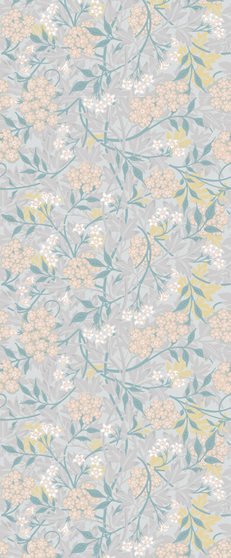 Tapis vinyle chambre motif floral élégant années 80 - TenStickers