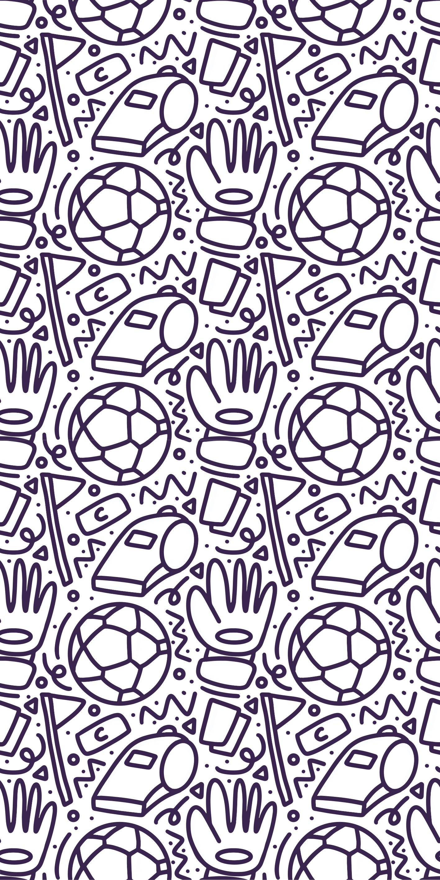 Tapis vinyle chambre design doodle sportif - TenStickers