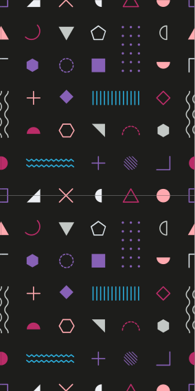 Tapis vinyle chambre formes géométriques rétro multicolores - TenStickers