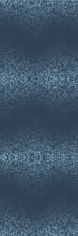 Tapis vinyle chambre design rétro à pois bleus - TenStickers