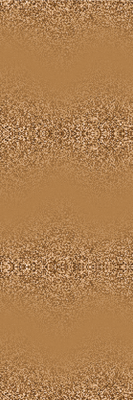 Tapis vinyle chambre design à pois carrés marron rétro - TenStickers