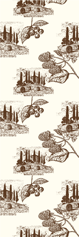 Tapis vinyle chambre motif de vie campagnarde française - TenStickers