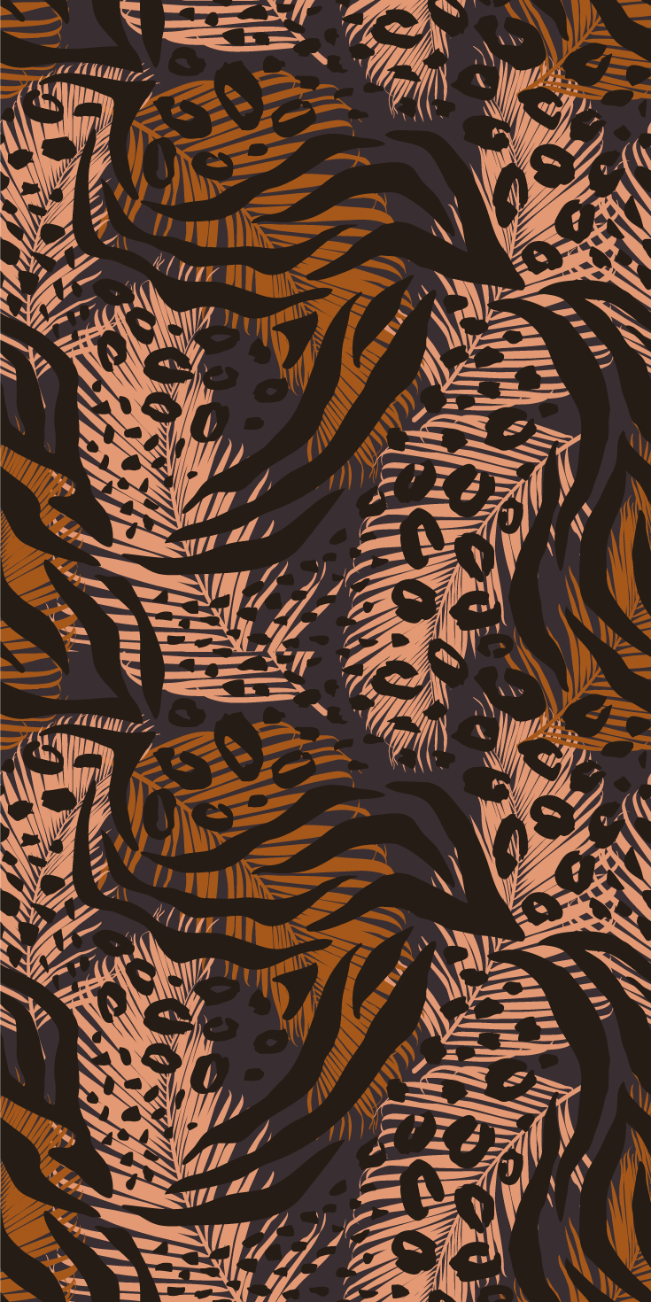 Tapis vinyle chambre design abstrait africain coloré - TenStickers