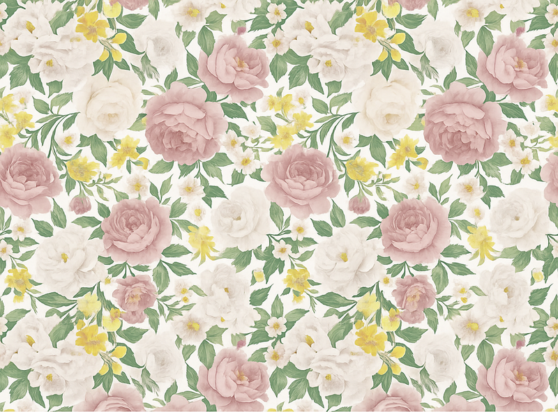 Tapis vinyle chambre motif botanique mystérieux fumé - TenStickers