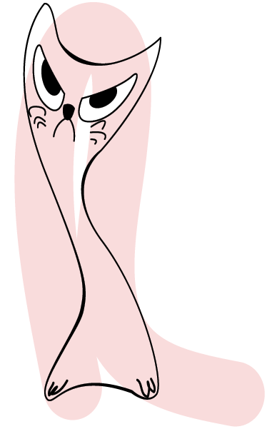 Tapis vinyle chambre chat rose enfant - TenStickers