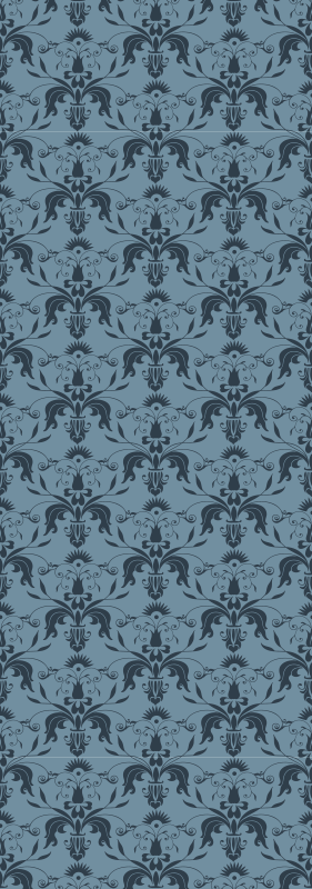 Tapis vinyle bureau motifs floraux - TenStickers