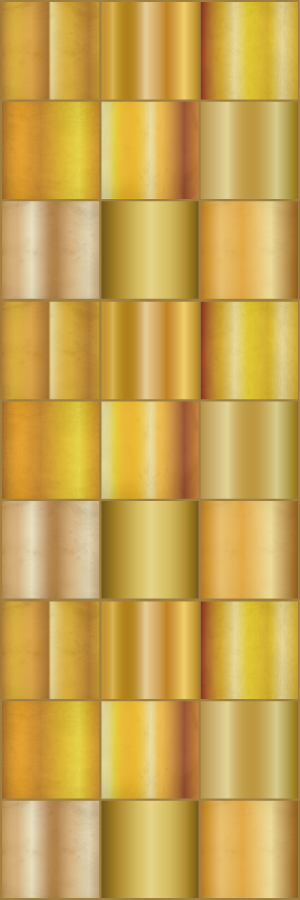 Tapis vinyle bureau blocs jaunes dorés - TenStickers