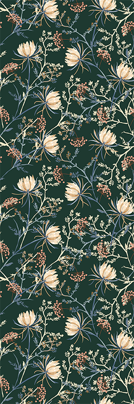 Tapis vinyle chambre style Émeraude rétro - TenStickers