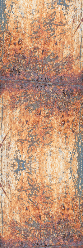 Tapis vinyle chambre motif béton gris et marron - TenStickers