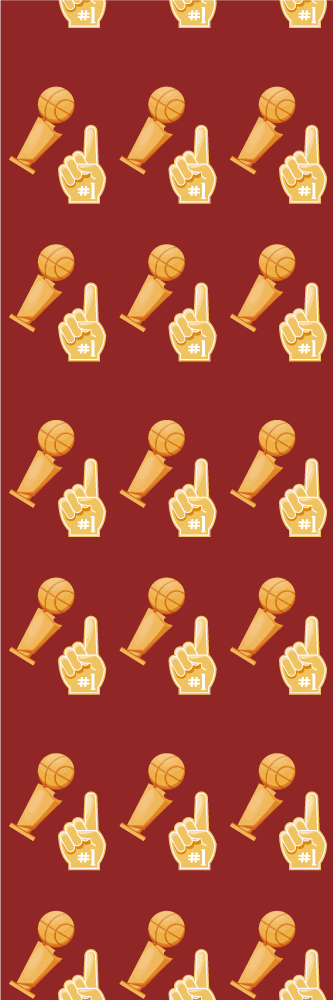 Tapis vinyle chambre motif jeu de basketball - TenStickers