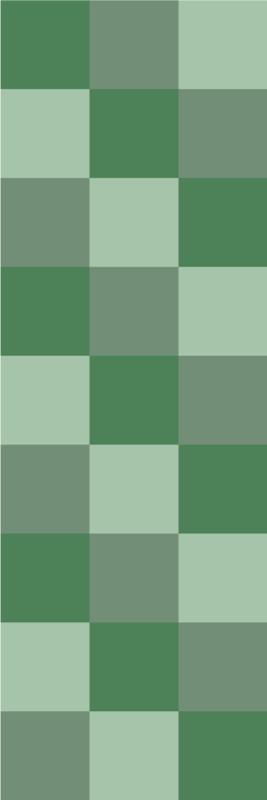 Tapis vinyle chambre tons de carreaux verts - TenStickers