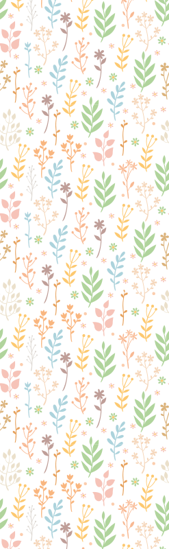 Tapis vinyle chambre symboles simples sur blanc - TenStickers