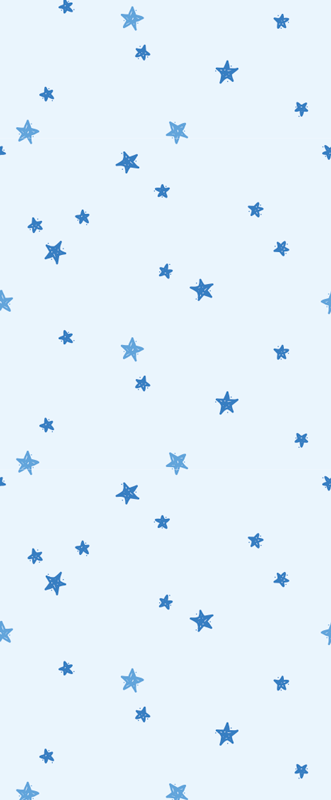 Tapis vinyle nordique motif étoiles bleues pastel - TenStickers