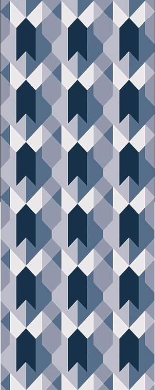 Tapis vinyle nordique géométrique copenhague - TenStickers