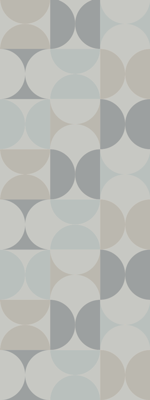 Tapis vinyle nordique motif géométrique pastel - TenStickers