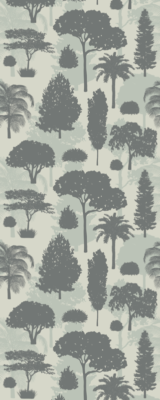 Tapis vinyle nordique motifs d'arbres scandinaves - TenStickers