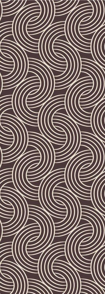 Tapis vinyle nordique motif brun minimaliste - TenStickers